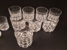 OLLE ALBERIUS. 14 Glas "Erik", Orrefors, Whisky & snaps.