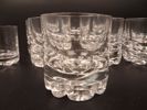 OLLE ALBERIUS. 14 Glas "Erik", Orrefors, Whisky & snaps.