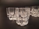 OLLE ALBERIUS. 14 Glas "Erik", Orrefors, Whisky & snaps.