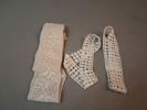 Diverse textil. Bl.a virkat spets m.m.