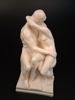 SKULPTUR. "Kyssen", gjutmassa, efter A.Rodin.