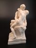 SKULPTUR. "Kyssen", gjutmassa, efter A.Rodin.
