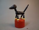 Leksak. Brio. träleksak. Brio hund.