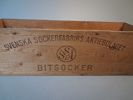 Trälåda. Svenska sockerfabrikens aktiebolaget SSA, 1900-talets första hälft.