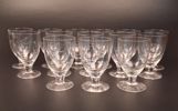 Diverse spritglas. Slipad dekor. 26 delar.