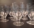 Diverse spritglas. Slipad dekor. 26 delar.