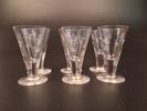 Diverse spritglas. Slipad dekor. 26 delar.