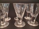 Diverse spritglas. Slipad dekor. 26 delar.