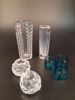 Diverse glas. Bl.a 2 "Snöboll" Orrefors, 3 ljuslyktor Marimekko iittala m.m.