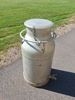 Mjölkkanna med tappkran. Aluminium, 40 Liter, Skultuna.