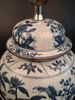 Lampfot. B&B Typ-J Oriental Import AB. Dekor i vit & blå.