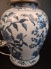 Lampfot. B&B Typ-J Oriental Import AB. Dekor i vit & blå.