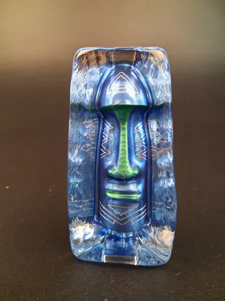 Skulptur. glas, Sea glasbruk. Renate Stock Paulsson, signerad.