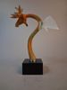 KJELL ENGMAN. Skulptur. "Drake", Kosta Boda Atelier, signerad.