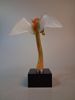 KJELL ENGMAN. Skulptur. "Drake", Kosta Boda Atelier, signerad.