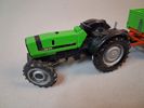 Traktor med släp SIKU & Bil med husvagn Matchbox.