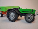 Traktor med släp SIKU & Bil med husvagn Matchbox.