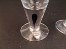 ERIKA LAGERBIELKE. 2 Snapsglas, "Intermezzo", Orrefors.