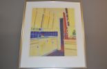 ANN STRÖMLAND VÄGGÖ. Färgserigrafi, "köksinteriör", signerad & numrerad 375/400.