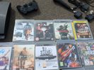 Playstation 3, DJ Hero-kontroller. Guitar Gero gitarr & mikrofon. Move motion controllers. PS3 spel m.m.