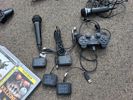 Playstation 3, DJ Hero-kontroller. Guitar Gero gitarr & mikrofon. Move motion controllers. PS3 spel m.m.