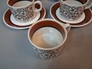 HELMER RINGSTRÖM, Kaffedelar, "Agneta" 9 Kaffekoppar med 8 fat & 8 assietter.