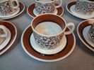 HELMER RINGSTRÖM, Kaffedelar, "Agneta" 9 Kaffekoppar med 8 fat & 8 assietter.