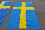 2 Svenska flaggor.