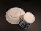 BRITA MELLANDER-JUNGERMANN. 5 Kaffekoppar med fat, modell 6078, Karlskrona/Upsala Ekeby, 1950/60-talet.