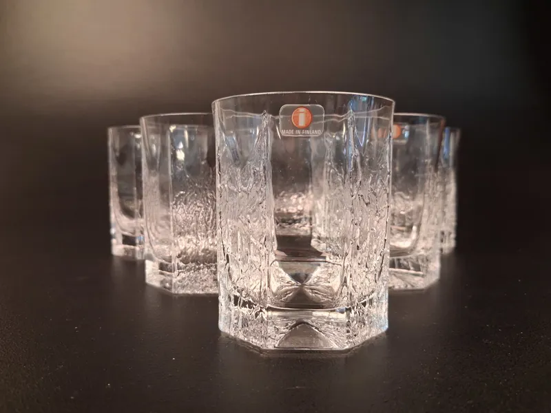 TIMO SARPANEVA. 6 glas, "Kalinka", Iittala.