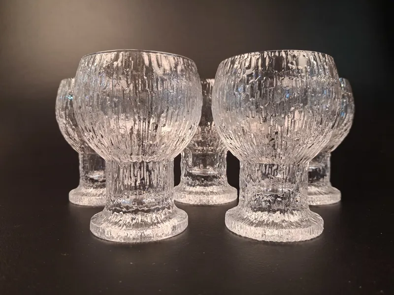 TIMO SARPANEVA. 5 Glas, "Kekkerit", Iittala.