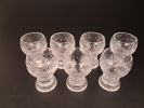 TIMO SARPANEVA. 7 Snapsglas, "Kekkerit", Iittala.