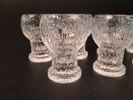 TIMO SARPANEVA. 7 Snapsglas, "Kekkerit", Iittala.