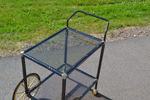 Serveringsvagn. Metall & glas, samtida.