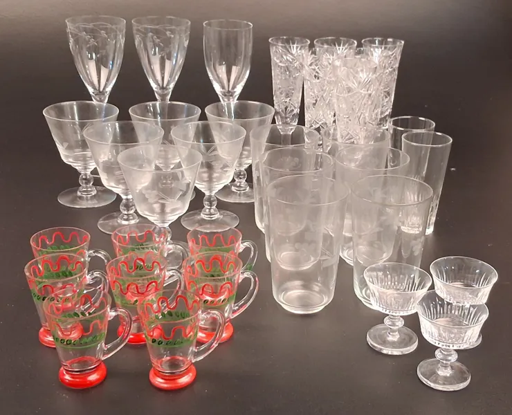 Diverse glas. Bl.a Duka, Kosta, Orrefors m.m.