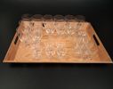 Diverse spritglas. Slipad dekor. 26 delar.