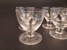 Diverse spritglas. Slipad dekor. 26 delar.