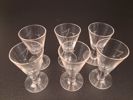 Diverse spritglas. Slipad dekor. 26 delar.