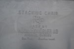 2 Stolar. "Stacking Chair", Höganäsmöbler AB, metall & plast.
