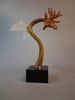 KJELL ENGMAN. Skulptur. "Drake", Kosta Boda Atelier, signerad.
