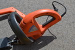 Grästrimmer Flymo, Häcksax Husqvarna & Bygglampa.