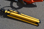 Grästrimmer Flymo, Häcksax Husqvarna & Bygglampa.