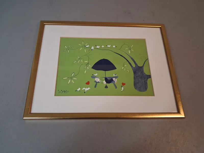 GUNILLA KUMLIN. Blandteknik, signerad.