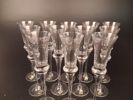 12 Snapsglas. LR Tjeckoslovakien.