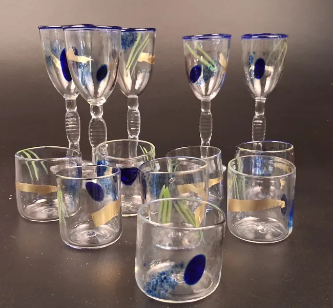 KERSTIN PAULSRUD. 5 Vinglas & 8 Whiskyglas.