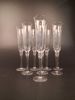 8 Champagne glas. Okänt fabrikat.