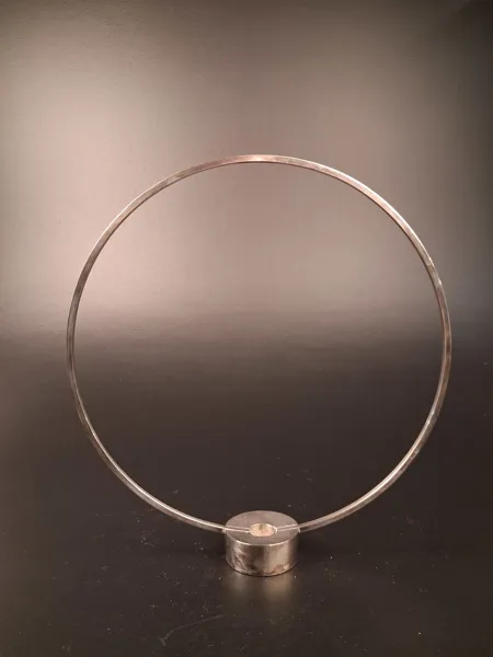BROBERG & RIDDERSTRÅLE. Ljusstake, "Gloria", Klong, Försilvrad mässing.