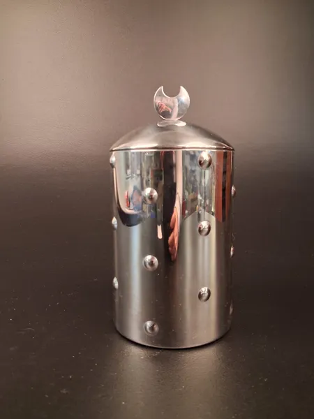 CLARE BRASS. Förvaringsburk, "Kalisto1", Alessi, Italien.
