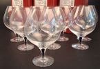 ERIKA LAGERBIELKE. 8 Cognacglas, "Intermezzo", Orrefors. 8 originallådor.