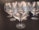 ERIKA LAGERBIELKE. 8 Cognacglas, "Intermezzo", Orrefors. 8 originallådor.